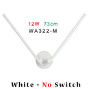 Modern black v-shaped double arm adjustable wall light for bedroom