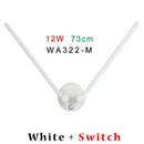 Modern black v-shaped double arm adjustable wall light for bedroom