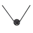 Modern black v-shaped double arm adjustable wall light for bedroom
