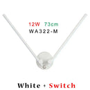 Modern black v-shaped double arm adjustable wall light for bedroom