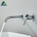 Modern black wall mounted basin faucet bathroom mixer tap