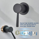 Modern black wall mounted basin faucet bathroom mixer tap