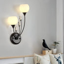 Black Frosted Wall Sconce