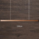 Modern black walnut led pendant light for dining room