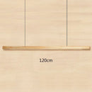 Modern black walnut led pendant light for dining room