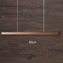 Modern black walnut led pendant light for dining room