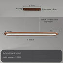 Modern black walnut wooden dining room led pendant lamp