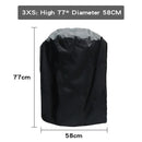 Modern black waterproof bbq grill cover outdoor kitchen protector