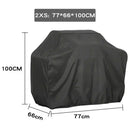 Modern black waterproof bbq grill cover outdoor kitchen protector
