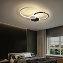 Modern black & white acrylic chandelier light for living room