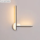 Modern black & white acrylic cross wall sconce bedroom warm white light