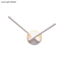Modern black & white acrylic cross wall sconce bedroom warm white light