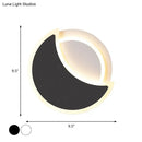DecorBites™ Nordic LED Acrylic Eclipse Wall Sconce in Warm/White Light - Bedroom Lighting