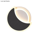 DecorBites™ Nordic LED Acrylic Eclipse Wall Sconce in Warm/White Light - Bedroom Lighting
