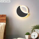 DecorBites™ Nordic LED Acrylic Eclipse Wall Sconce in Warm/White Light - Bedroom Lighting