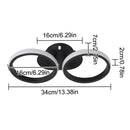 Modern black & white acrylic led ceiling lamp living room light