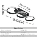 Modern black & white acrylic led ceiling lamp living room light