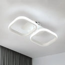 Modern black & white acrylic led ceiling lamp living room light