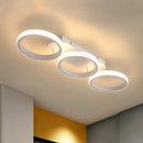 Modern black & white acrylic led ceiling lamp living room light