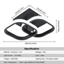 Modern black & white acrylic led ceiling lamp living room light