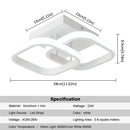 Modern black & white acrylic led ceiling lamp living room light