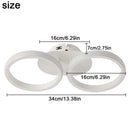 Modern black & white acrylic led ceiling lamp living room light