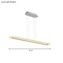 DecorBites™ Minimalist LED Island Light Fixture - Acrylic Oblong Design