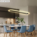 DecorBites™ Minimalist LED Island Light Fixture - Acrylic Oblong Design