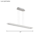 DecorBites™ Minimalist LED Island Light Fixture - Acrylic Oblong Design