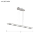 DecorBites™ Minimalist LED Island Light Fixture - Acrylic Oblong Design