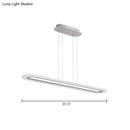 DecorBites™ Minimalist LED Island Light Fixture - Acrylic Oblong Design
