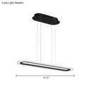 DecorBites™ Minimalist LED Island Light Fixture - Acrylic Oblong Design