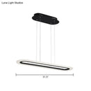 DecorBites™ Minimalist LED Island Light Fixture - Acrylic Oblong Design