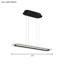 DecorBites™ Minimalist LED Island Light Fixture - Acrylic Oblong Design