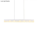 Modern black & white acrylic piano key chandelier – kids bedroom light