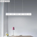 Modern black & white acrylic piano key chandelier – kids bedroom light
