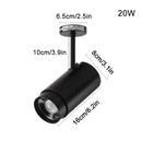 Modern black & white adjustable beam ceiling spotlight for office