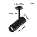 Modern black & white adjustable beam ceiling spotlight for office