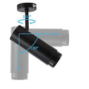Modern black & white adjustable beam ceiling spotlight for office