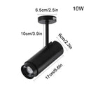 Modern black & white adjustable beam ceiling spotlight for office