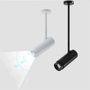 Modern black & white adjustable beam ceiling spotlight for office