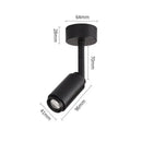 Modern black & white adjustable beam led ceiling lamp living room