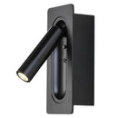 Modern black & white adjustable bedside led wall lamp bedroom light