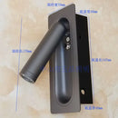 Modern black & white adjustable bedside led wall lamp bedroom light