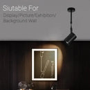 Modern black & white adjustable led wall lamp bedroom track light