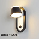 Modern black & white adjustable wall lamp bedroom led light