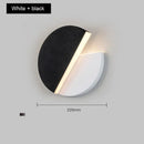 Modern black & white adjustable wall lamp bedroom reading light