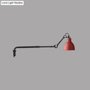 Modern black & white articulated bedroom wall lamp wired electric power