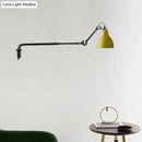 Modern black & white articulated bedroom wall lamp wired electric power