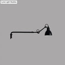 Modern black & white articulated bedroom wall lamp wired electric power